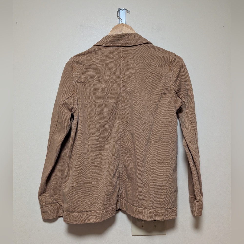 Quince Tan Utility Jacket M Cotton Stretch Chore Coat - Picture 2 of 8